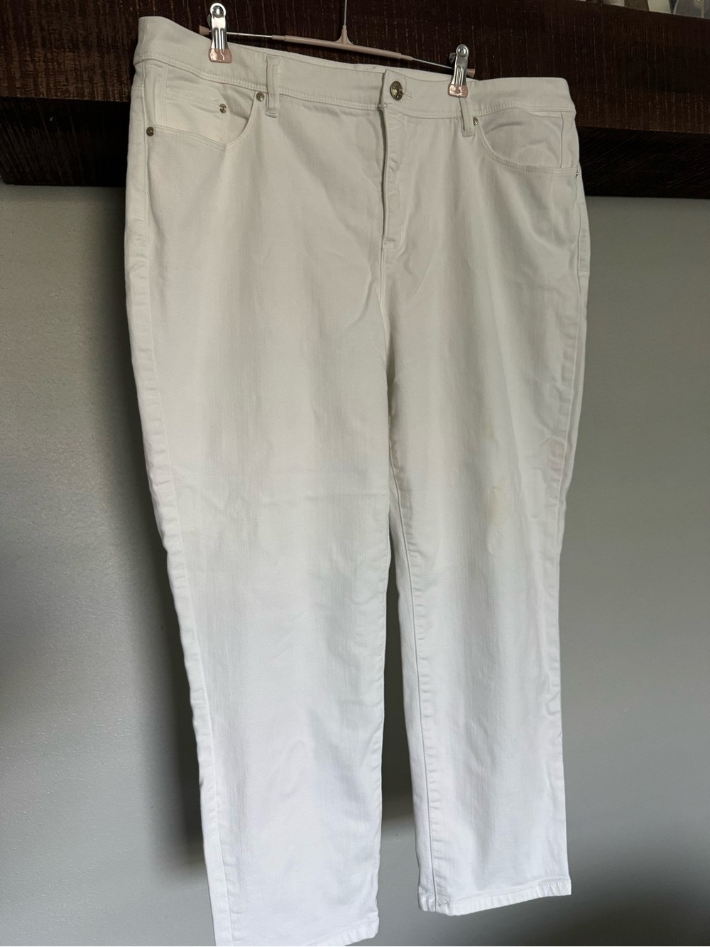 Chico's White Straight-Leg Women's Jeans